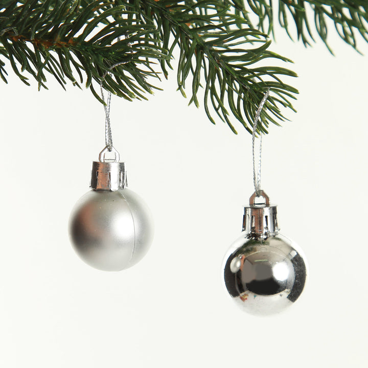 Mini Shatterproof Christmas Baubles - Pack of 12