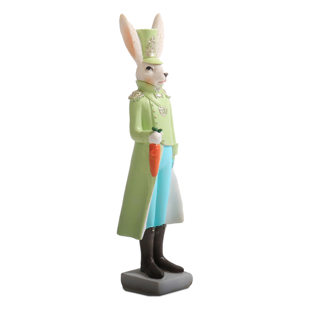 Mint Green Easter Polyresin Bunny Figurine