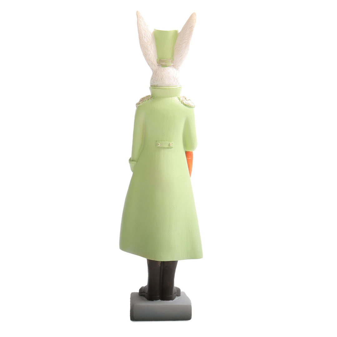 Mint Green Easter Polyresin Bunny Figurine