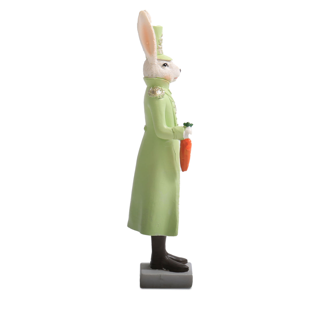 Mint Green Easter Polyresin Bunny Figurine