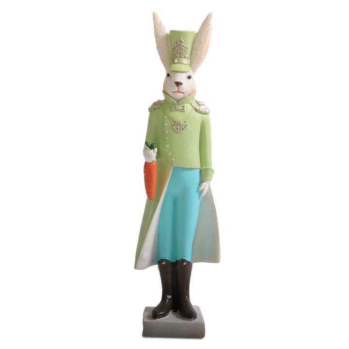 Mint Green Easter Polyresin Bunny Figurine