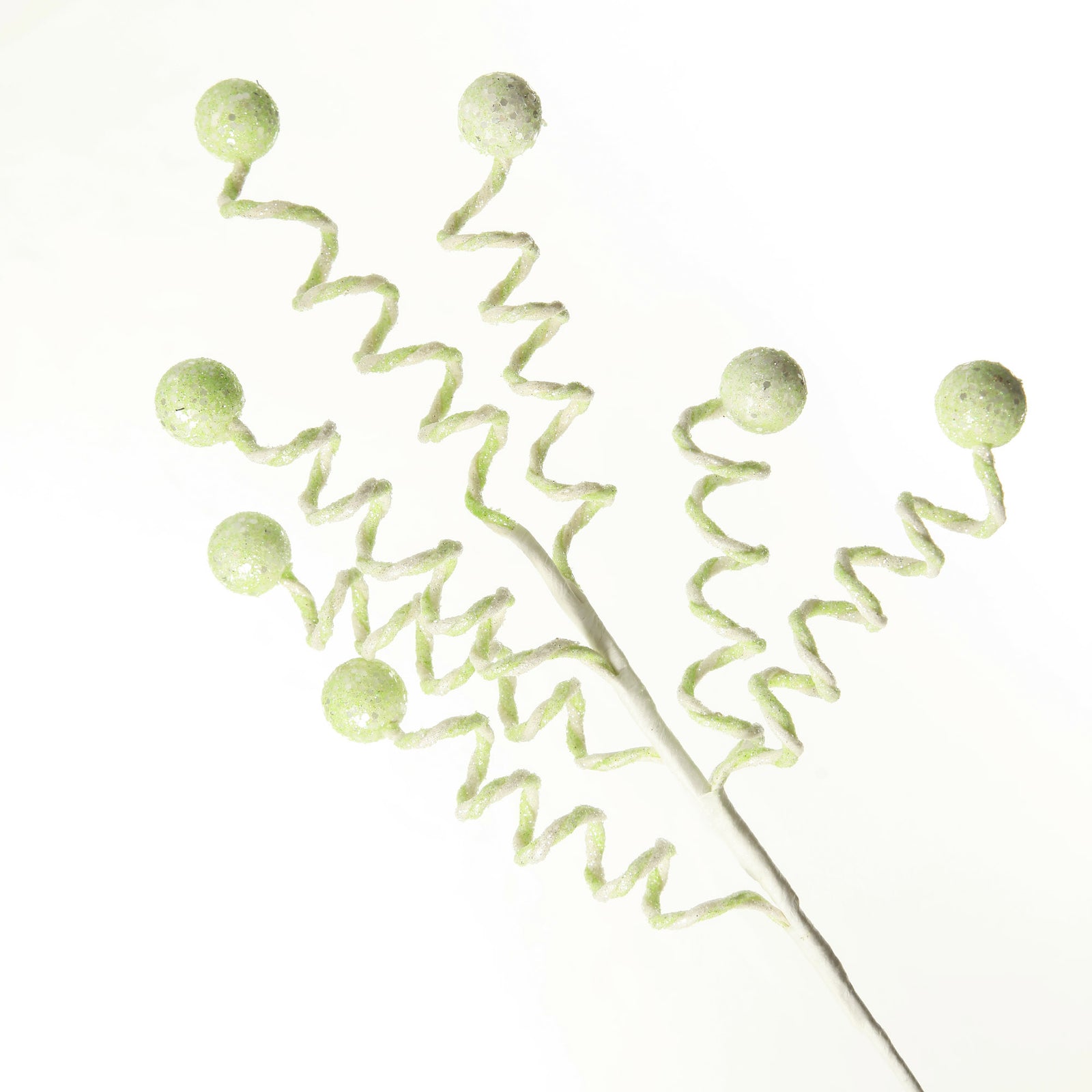 Mint Green Glitter Spiral Ball Pick