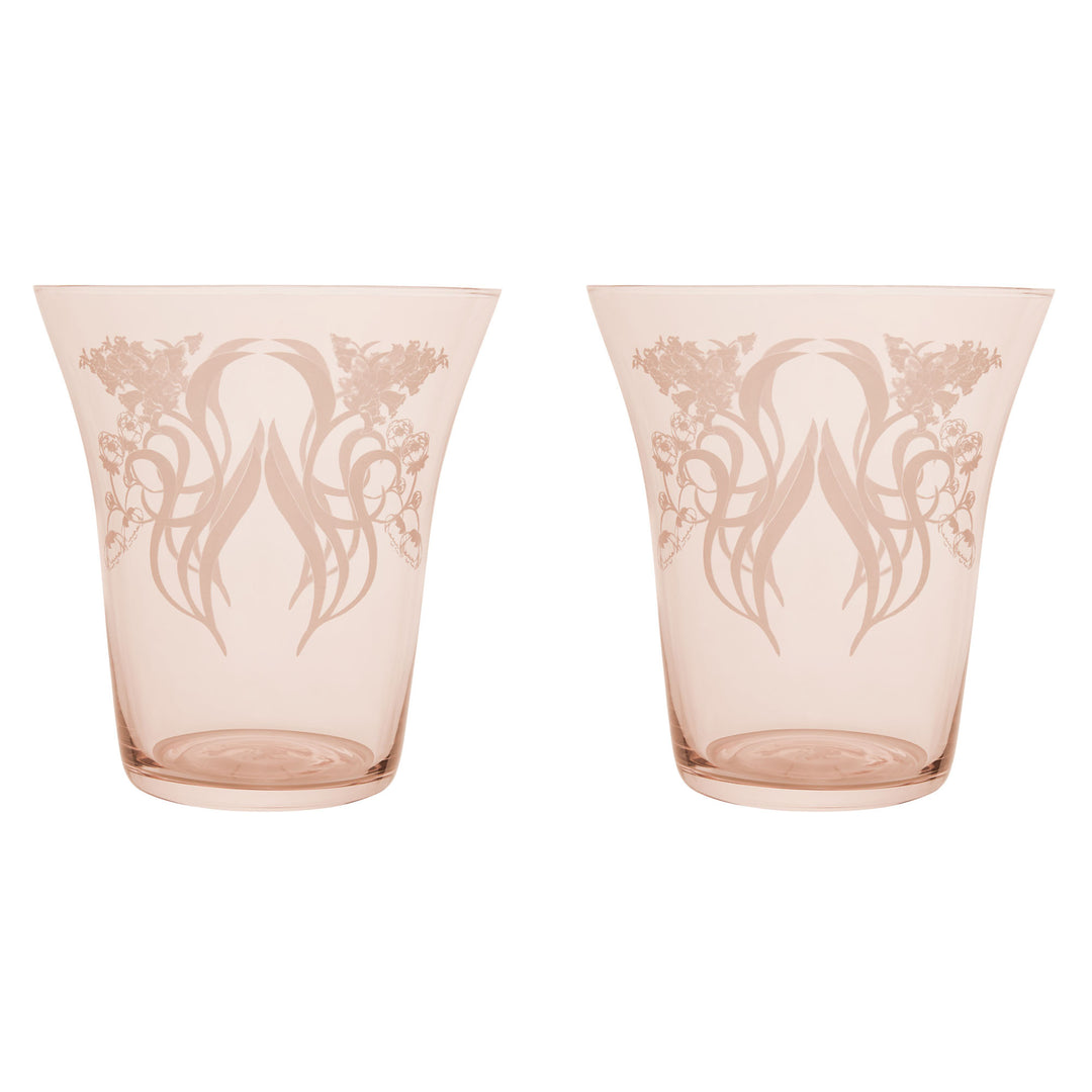 Maxwell and Williams Mystique Stemless Glass 470ml - Melon - Set of 2