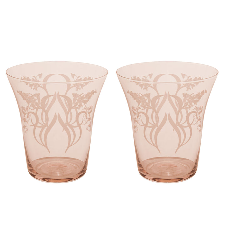 Maxwell and Williams Mystique Stemless Glass 470ml - Melon - Set of 2