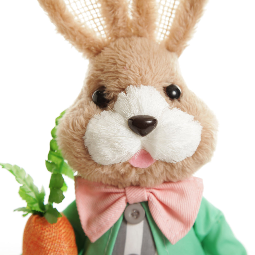 Mr Wilson Straw Bunny at play with Baby Bunny