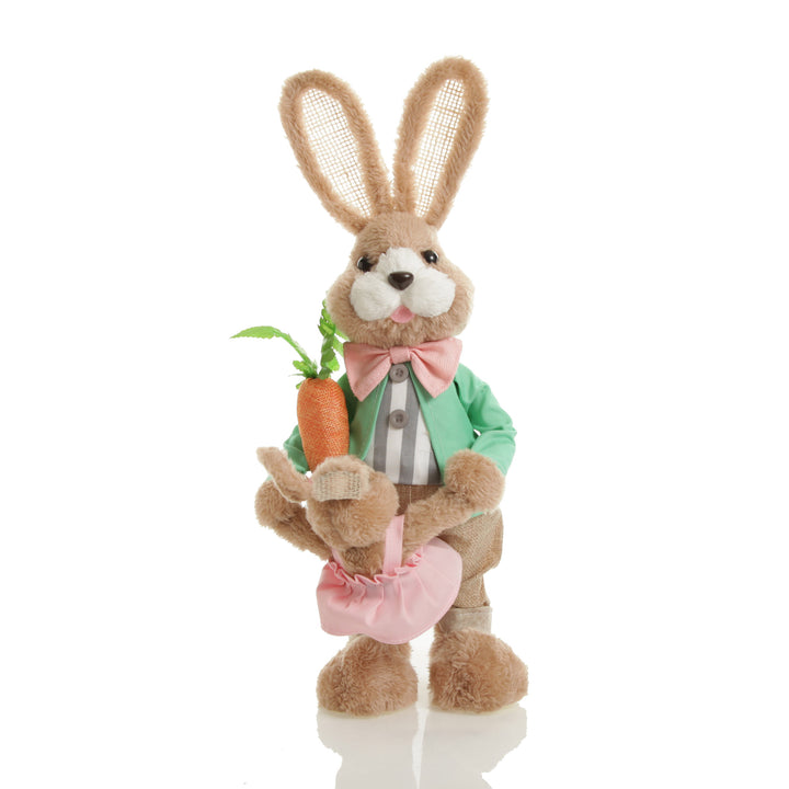 Mr Wilson Straw Bunny at play with Baby Bunny
