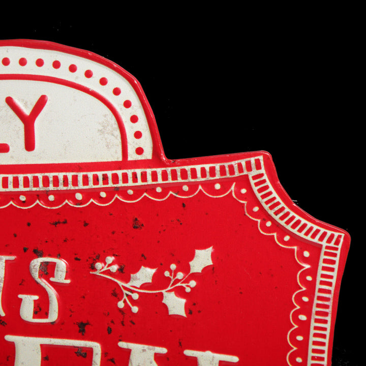 Mrs Claus Kitchen Retro Metal Christmas Sign