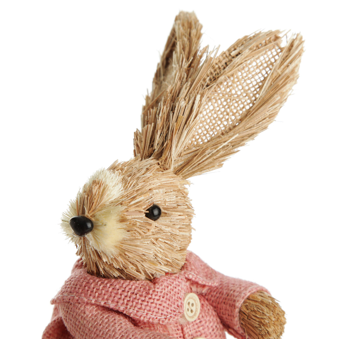 Ms Bunny in Pink Straw Bunny