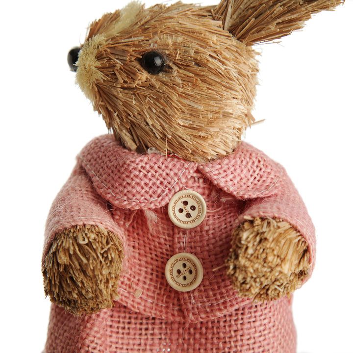 Ms Bunny in Pink Straw Bunny