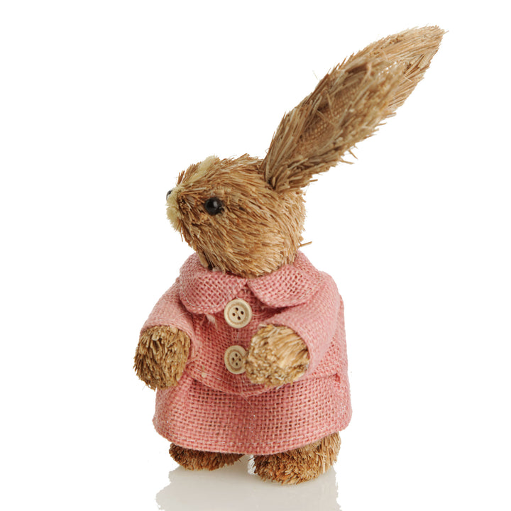Ms Bunny in Pink Straw Bunny