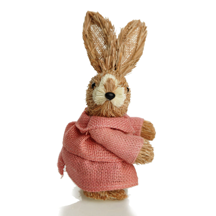 Ms Bunny in Pink Straw Bunny