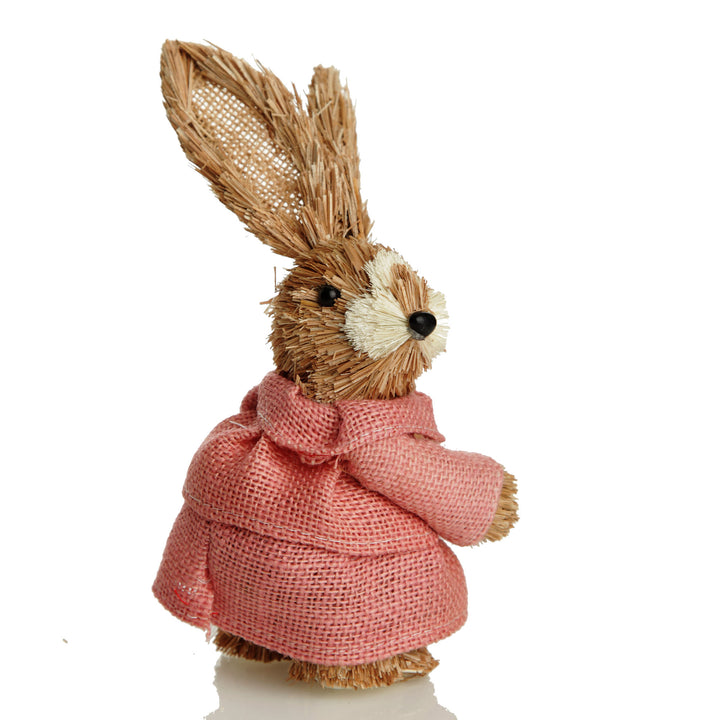 Ms Bunny in Pink Straw Bunny