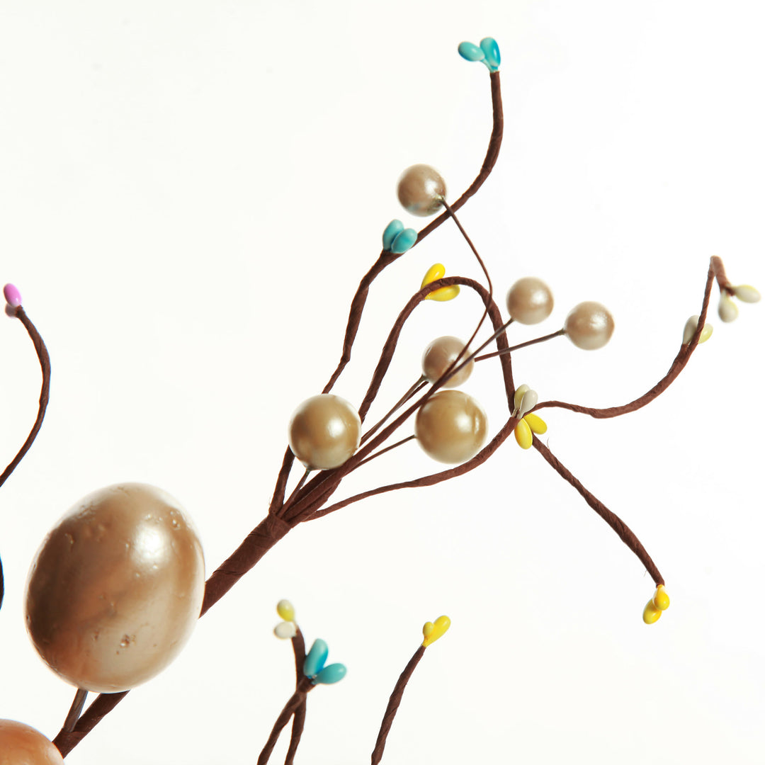 Muted Pastel Easter Egg Twig Spray