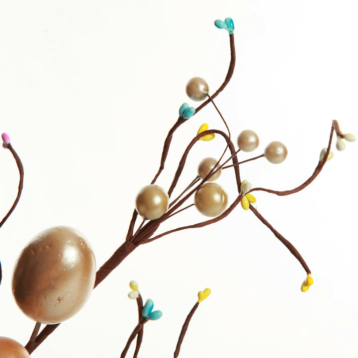 Muted Pastel Easter Egg Twig Spray