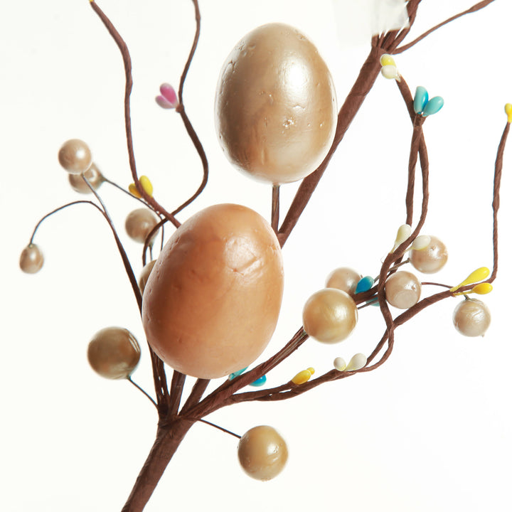 Muted Pastel Easter Egg Twig Spray