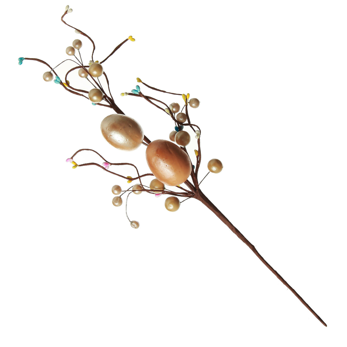 Muted Pastel Easter Egg Twig Spray
