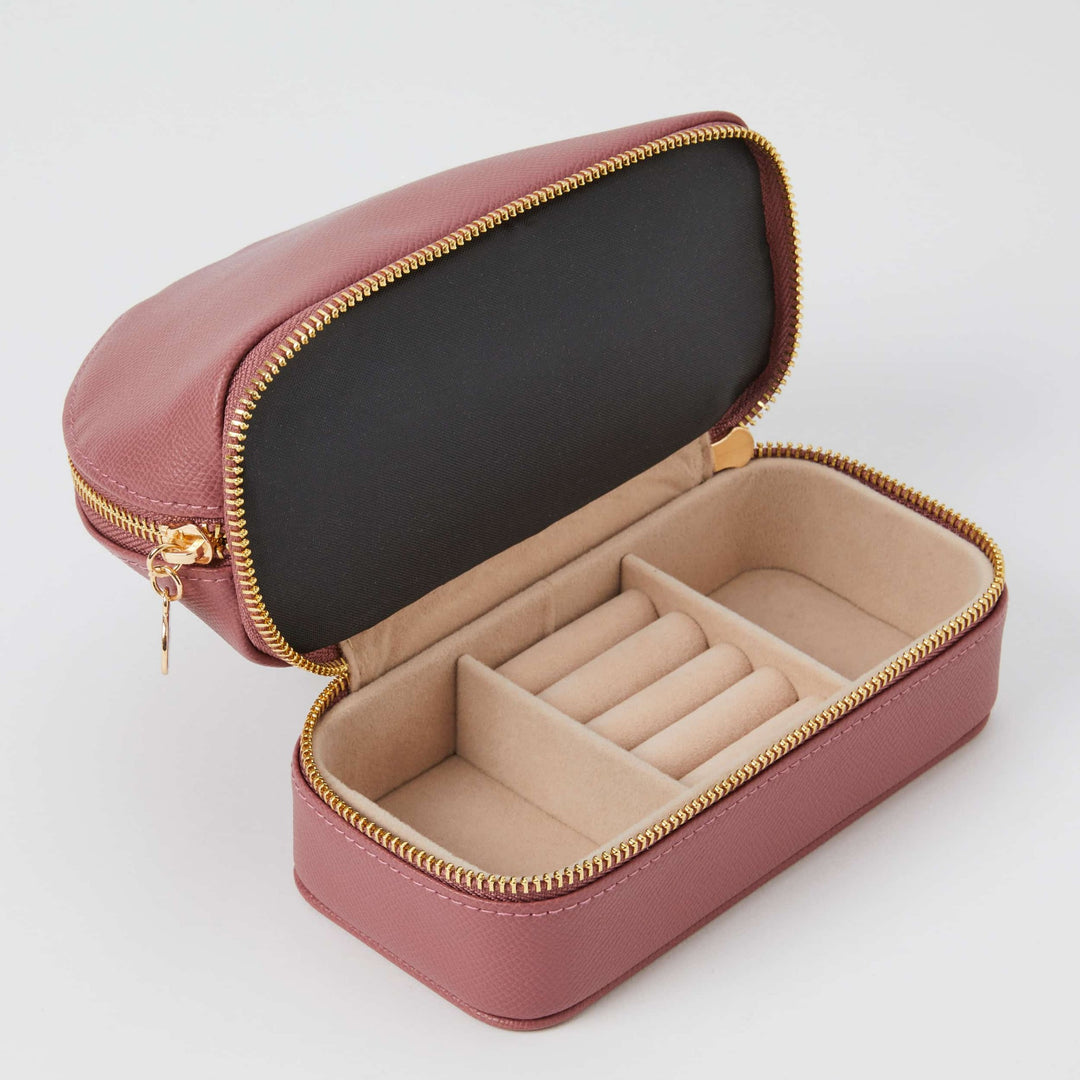 Personalised Amara Cosmetic &amp; Jewellery Holder Case - Rosewood