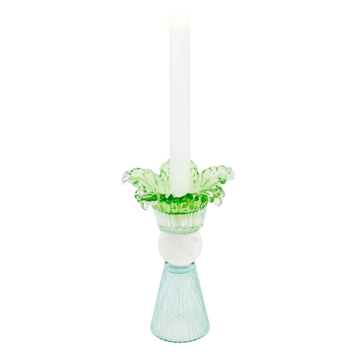 Myrtle Glass Flower - Blue Green