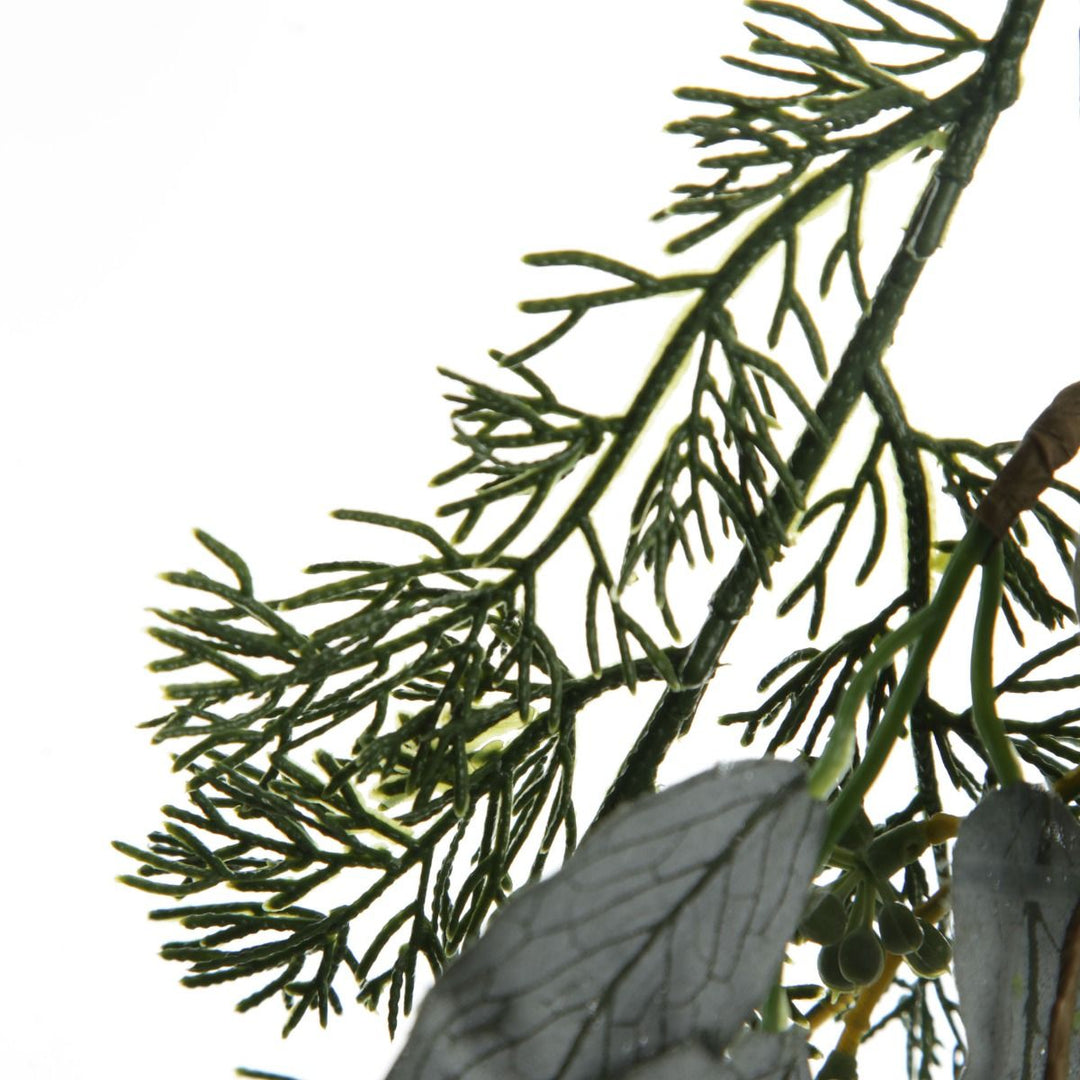 Native Eucalyptus Leaf Christmas Garland with White Berries