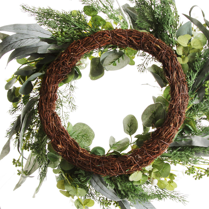 Native Eucalyptus Leaf Christmas Wreath