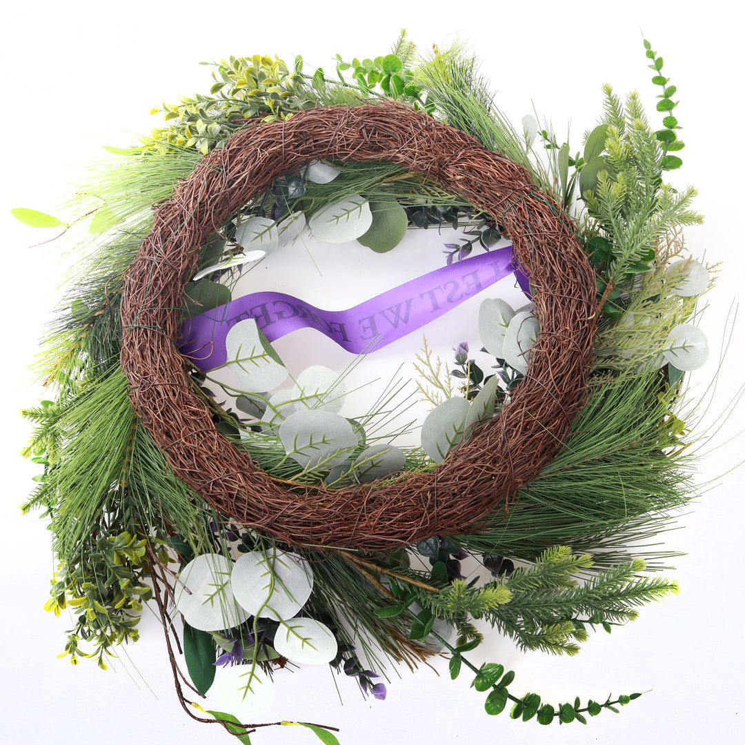 Native Eucalyptus Memorial Lest We Forget Wreath