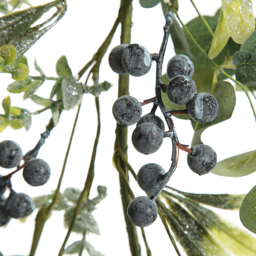 Native Mixed Leaf Garland with Blueberries