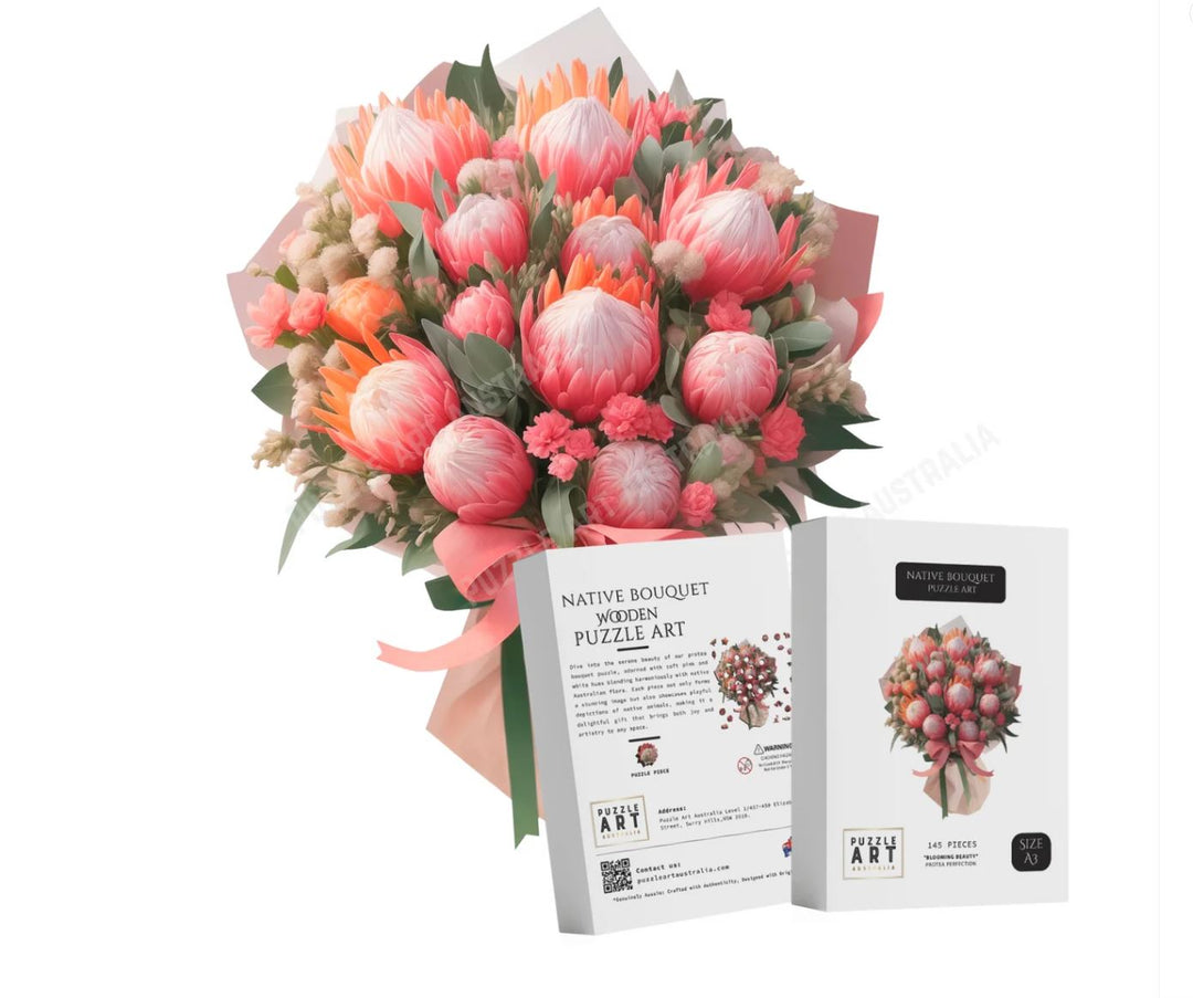 Wooden Puzzle - Native Bouquet - A3