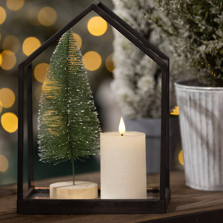 Deluxe Black Mirror House Table Centerpiece - 31cm(H)