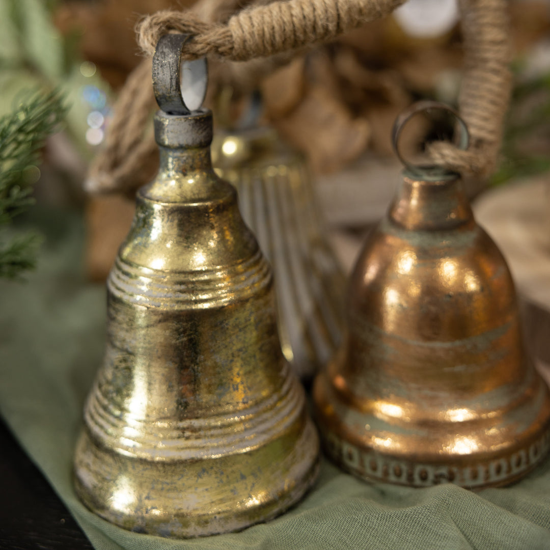 Hanging Trio Rustic Coastal Bells