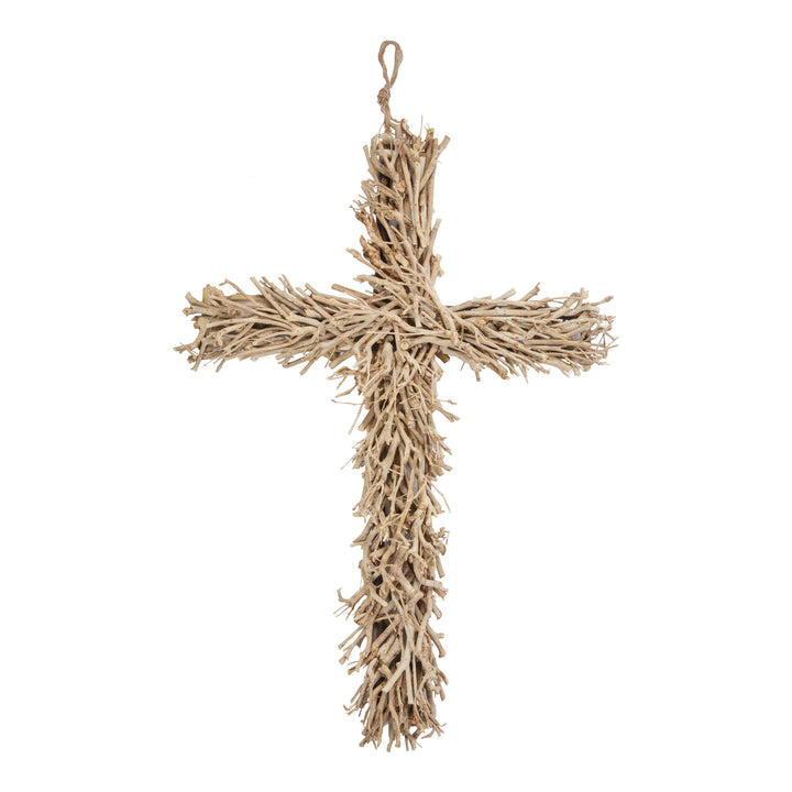 Natural Driftwood Cross Wall Hanging