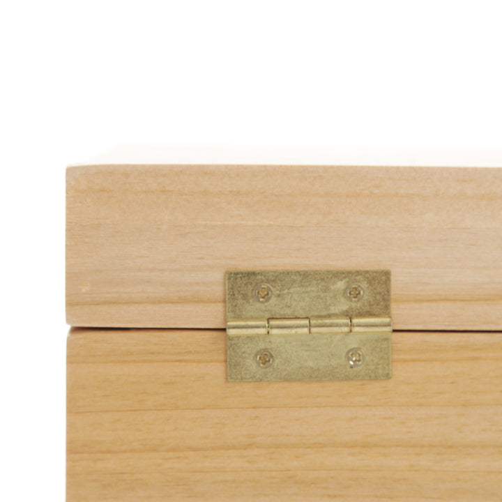 Personalised Natural Wood Keepsake Box