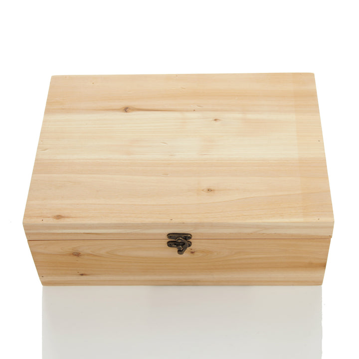 Personalised Natural Wood Keepsake Box