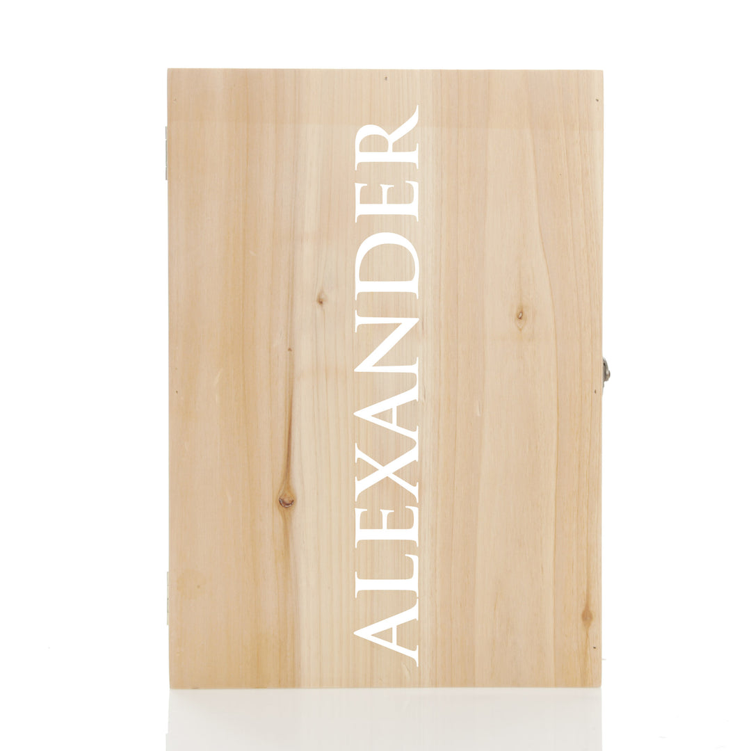 Personalised Natural Wood Keepsake Box