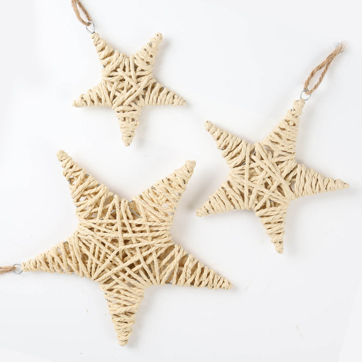Natural Paper Rope Star - 15cm