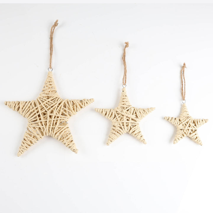 Natural Paper Rope Star - 15cm