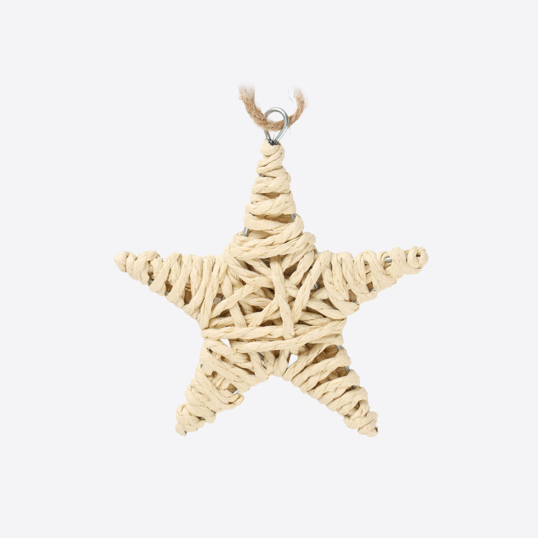 Natural Paper Rope Star - 15cm