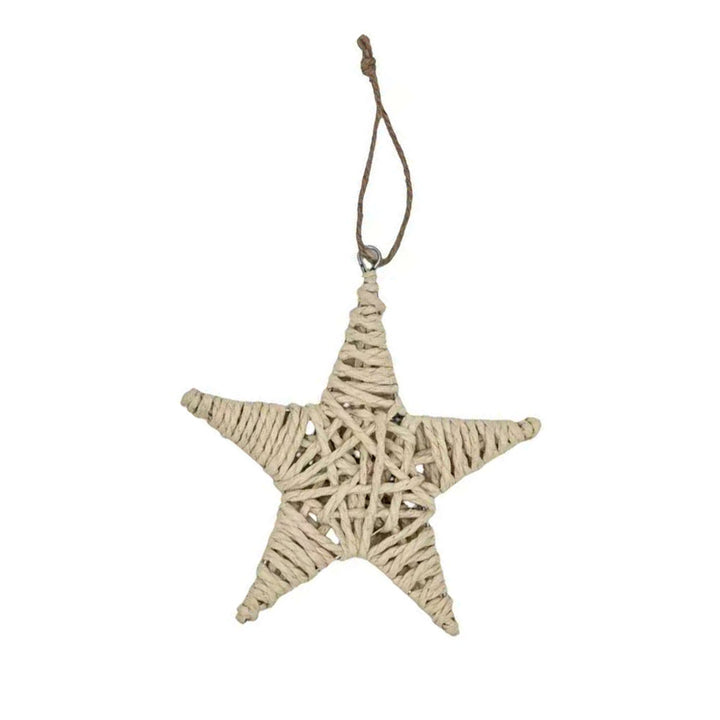 Natural Paper Rope Star - 20cm