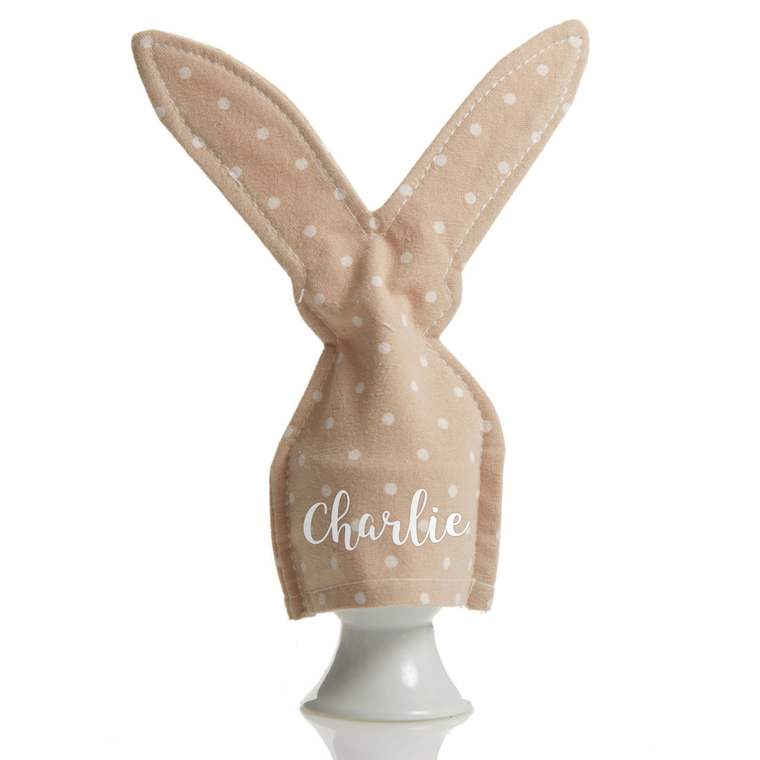 Natural Personalised Bunny Egg Warmer