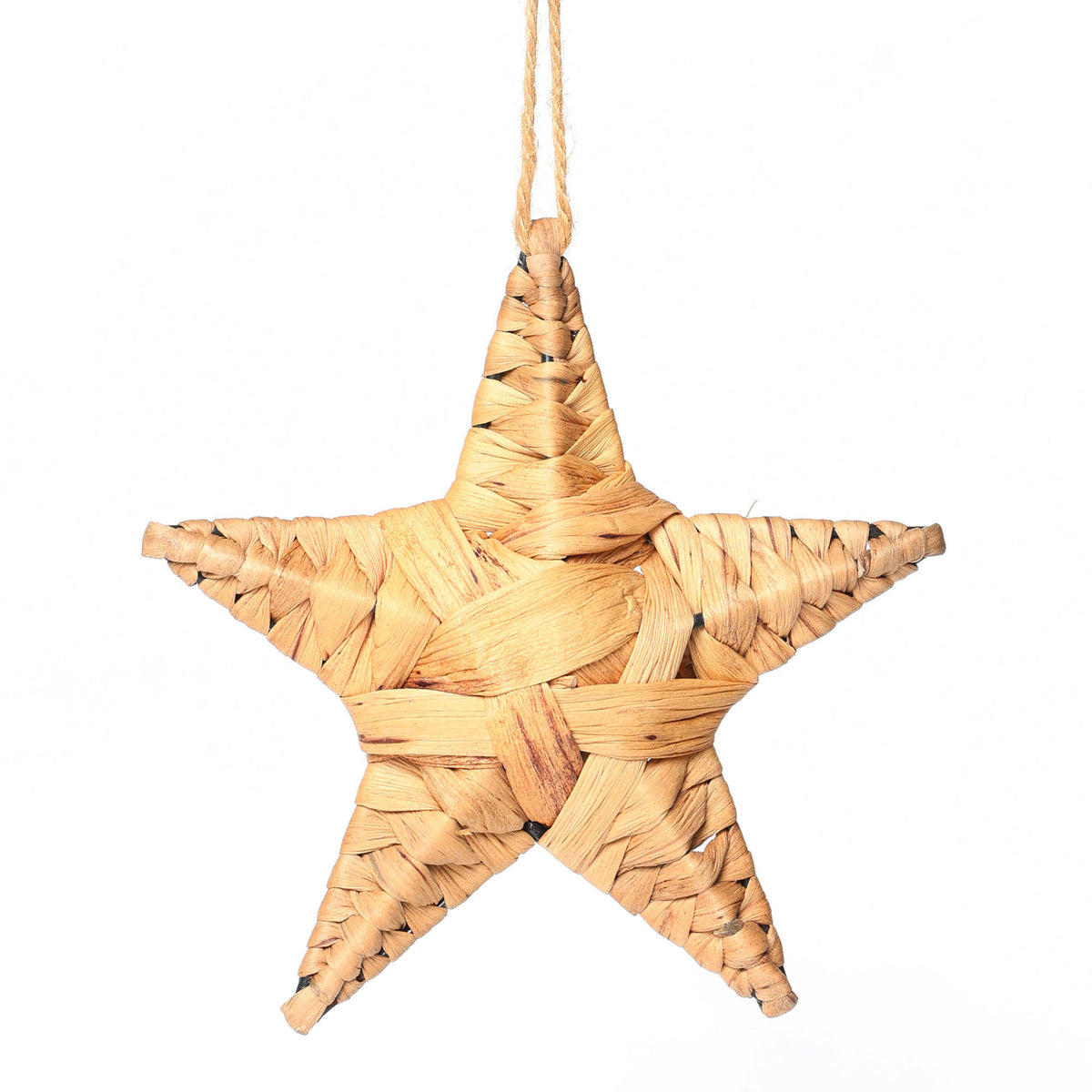 Natural Woven Hanging Star 