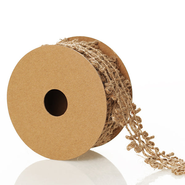 Natural Jute Decorative Braid Ribbon - Design A