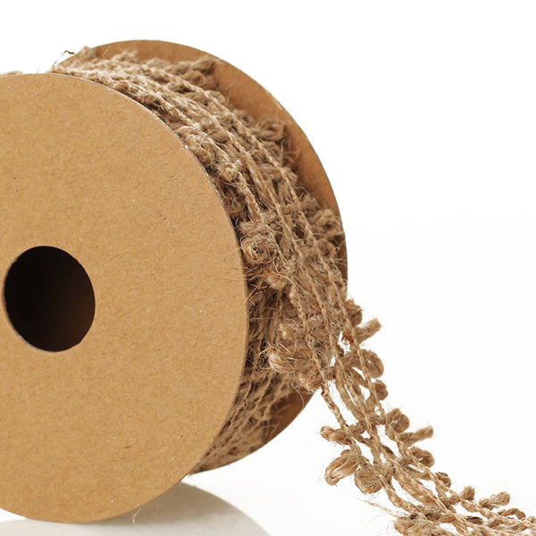 Natural Jute Decorative Braid Ribbon - Design A