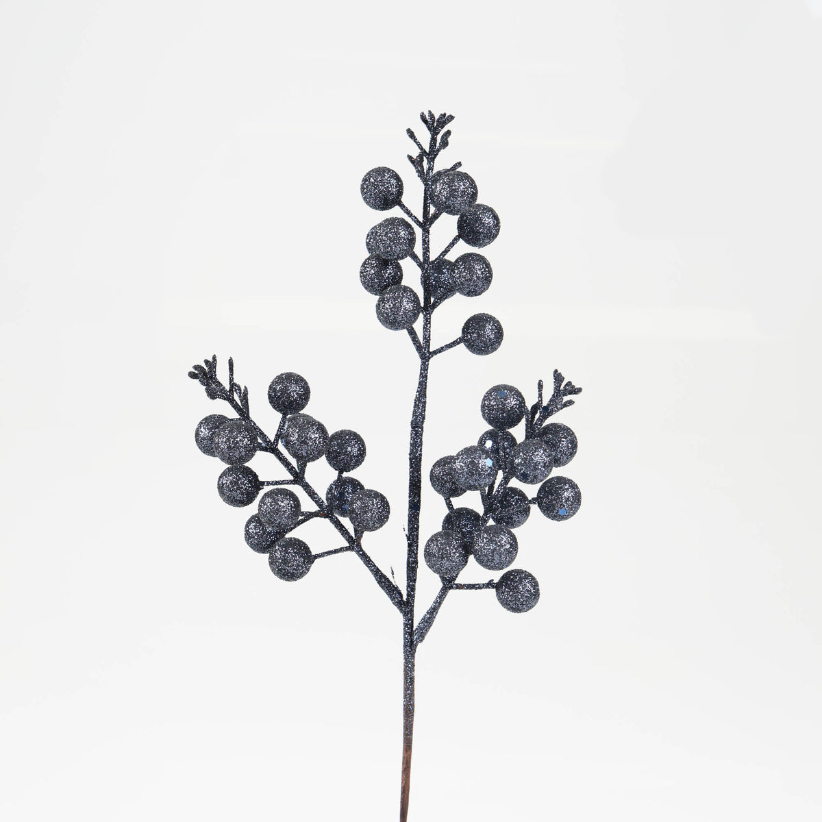 Navy Blue Glitter Berry Pick - 32cm