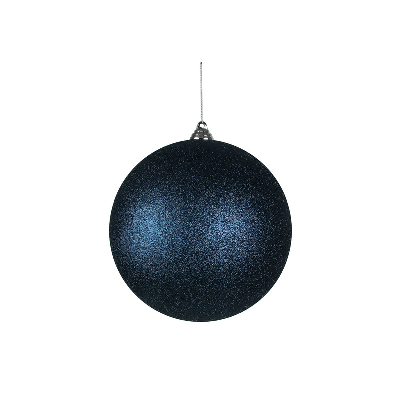 Navy Blue Glitter Jumbo Bauble - 20cm