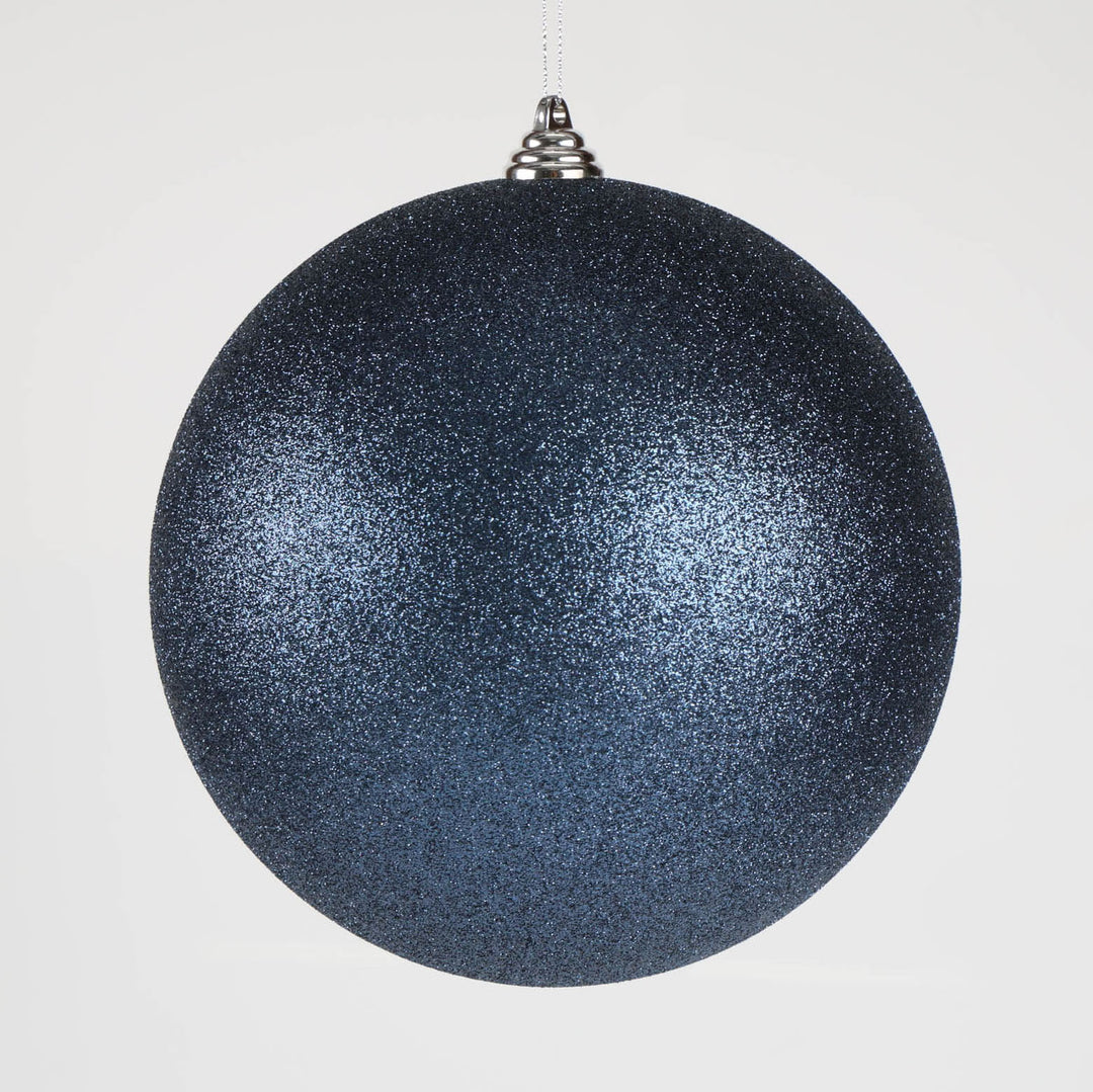 Navy Blue Glitter Jumbo Bauble - 20cm