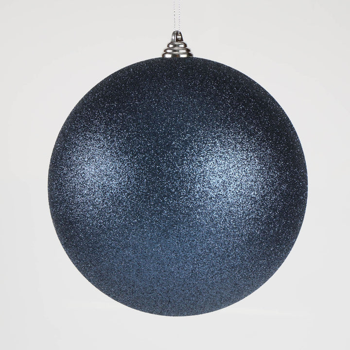 Navy Blue Glitter Jumbo Bauble - 20cm