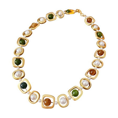 Necklace - Vintage Charm Pearl