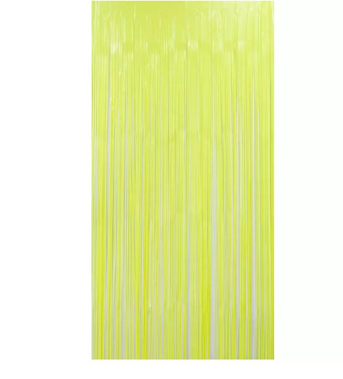 Neon Yellow Curtain