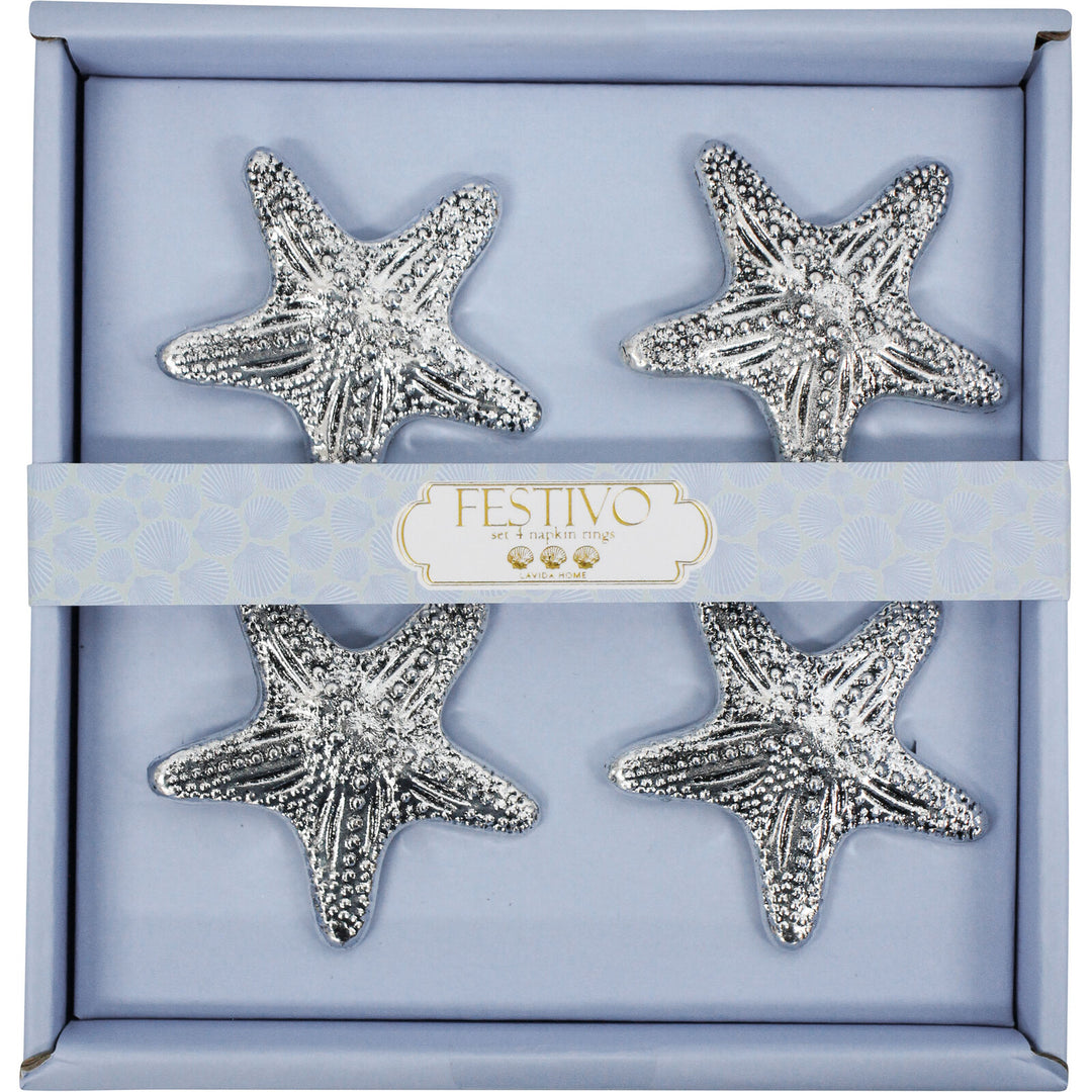 Napkin Rings - Shells - Set of 4
