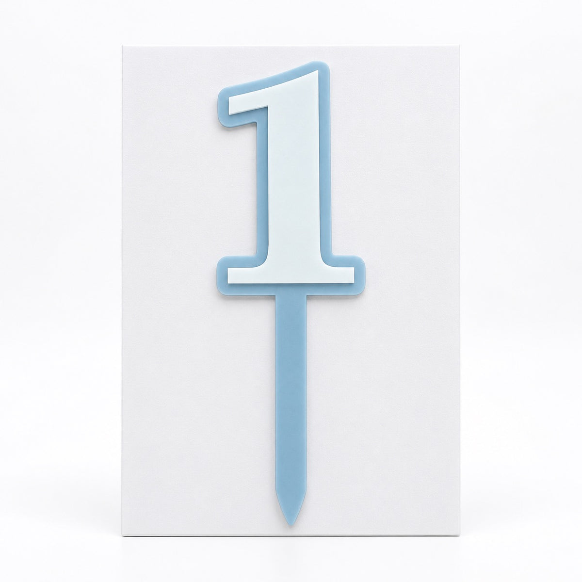 Number Acrylic Cut Double Layer Cake Topper