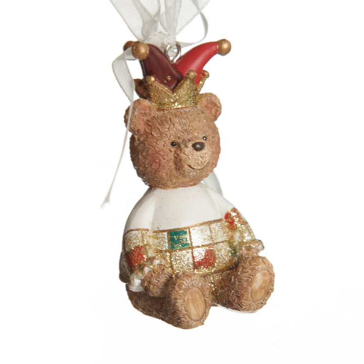 Nutcracker and Teddy Bear Christmas Decoration - Set of 2